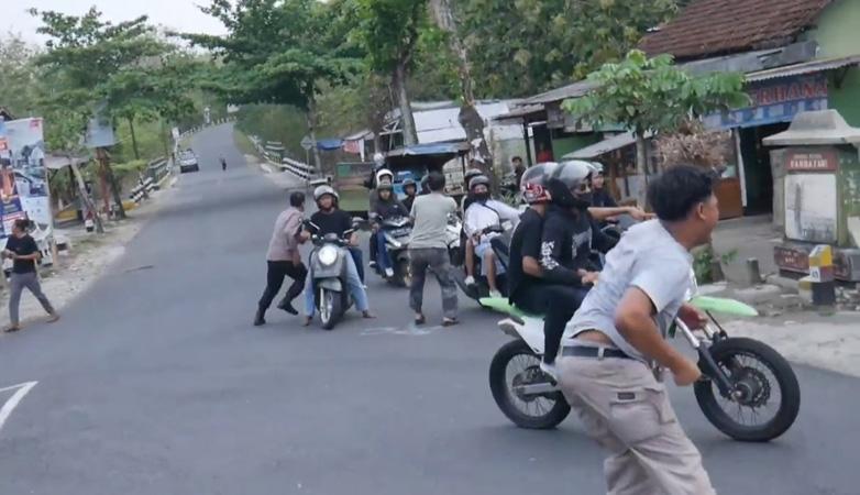  Konvoi Puluhan Remaja di Gunungkidul Kocar-kacir Diadang Polisi, 13 Orang Ditangkap