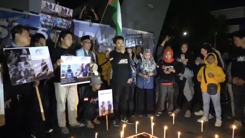 Wartawan Sulsel Gelar Aksi Solidaritas Palestina, Kutuk Kekerasan terhadap Jurnalis