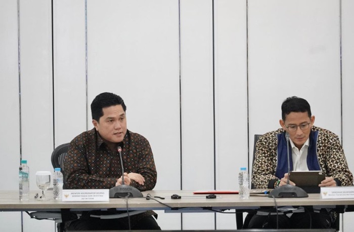 Erick Thohir dan Sandiaga Bahas Pembentukan Indonesia Tourism Fund, Apa Itu?