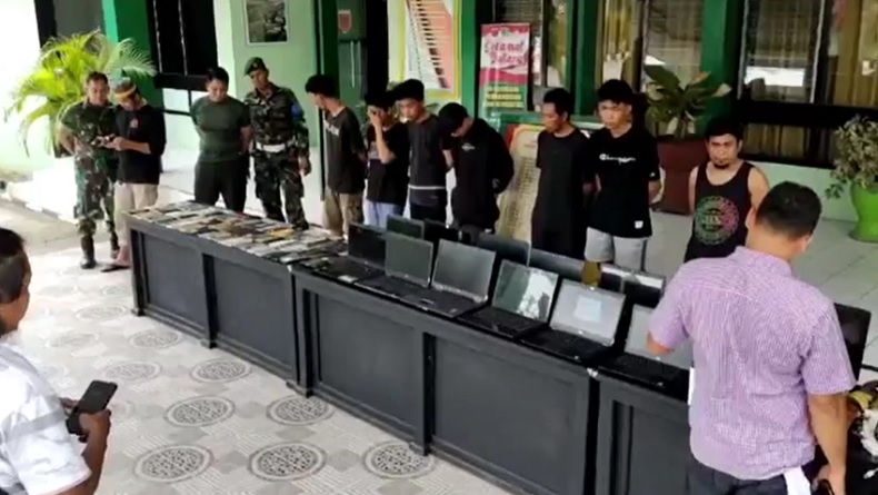 3 Keluarga TNI Jadi Korban Sindikat Penipuan Online, 3 Pelaku Ditangkap Kodim 1420 Sidrap