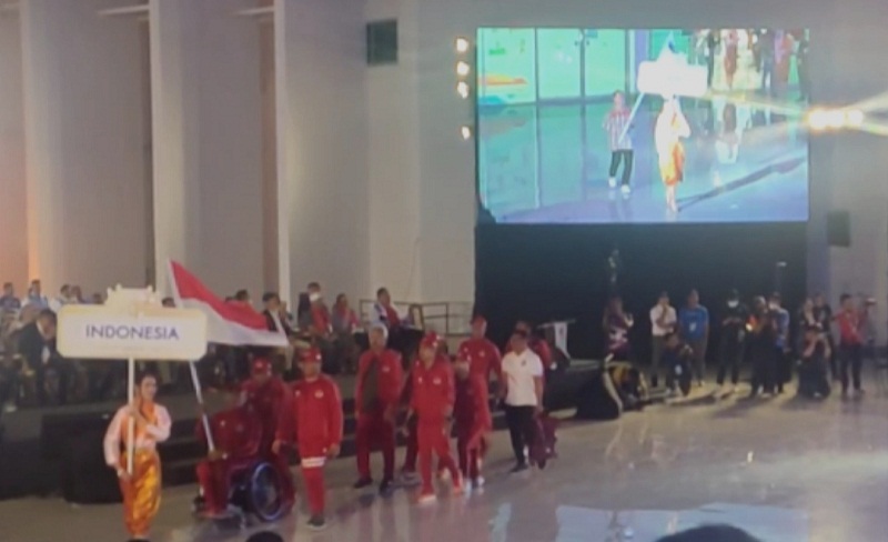 Kontingen Indonesia Tampil Serba Merah di Opening Ceremony WAG 2023, Dipimpin Atlet Para Atletik