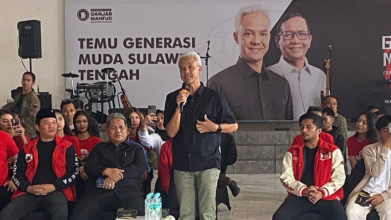 Ganjar Pranowo Serap Aspirasi Pemuda Palu terkait Lapangan Pekerjaan di Sulteng