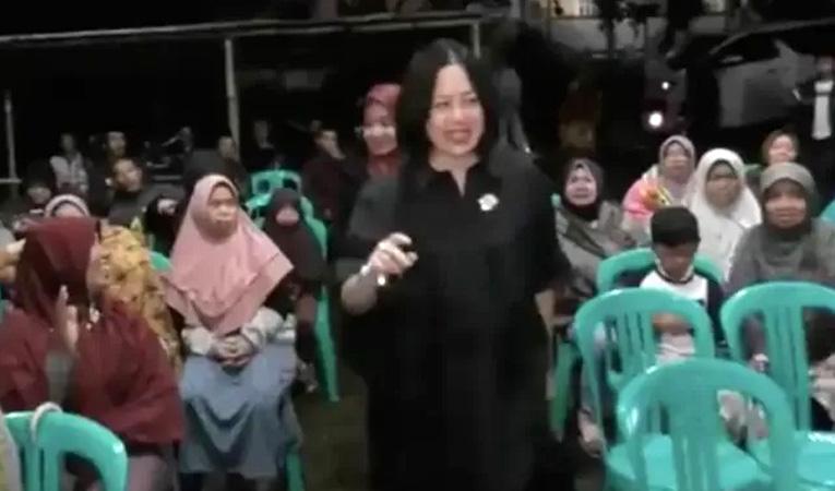 Kesan Nobar Uang Kaget Bersama Warga, Caleg Perindo Susanintyas Kertopati: Sangat Impresif