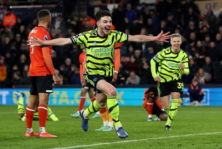 Hasil Luton Town Vs Arsenal: Drama 7 Gol, The Gunners Menang Dramatis