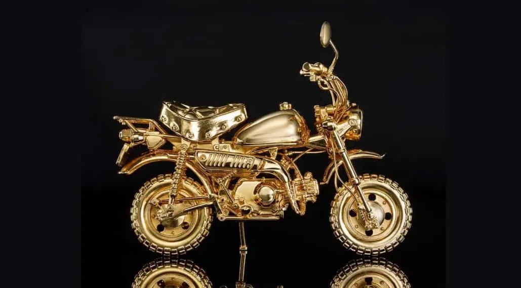 Terbuat dari Emas, Miniatur Honda Monkey Ini Dijual Lebih Mahal dari Motor Aslinya