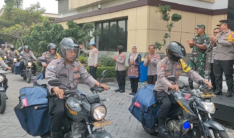 Jaga Pemilu 2024 Aman dan Kondusif, Polresta Sidoarjo Gelar Nusantra Cooling System 