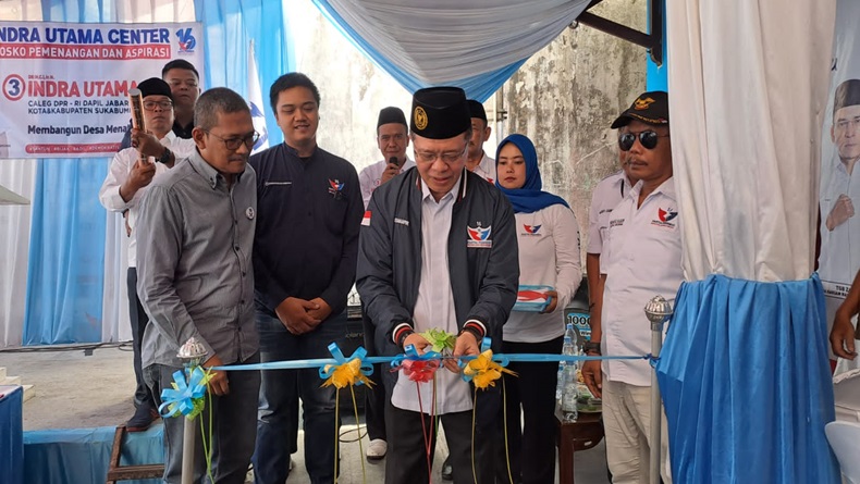 Resmikan Posko Pemenangan, Caleg Partai Perindo Komitmen Majukan Sukabumi 5 Tahun ke Depan