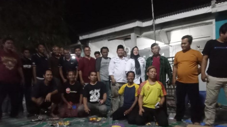 Caleg Partai Perindo Arip Rahman Bantu Tenda dan Toren Air 5.000 Liter ke Warga Bekasi
