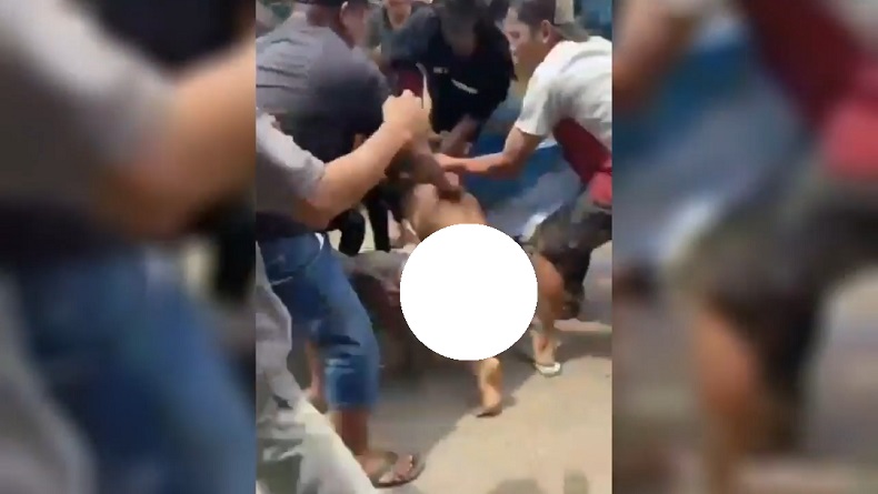 Viral 2 Pencuri Motor Babak Belur Dihajar Massa di Japara Kuningan