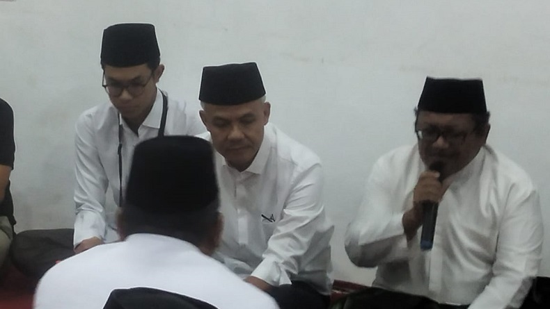 Ganjar Pranowo Bersama Alam Temui Kiai di Ponpes Nurul Huda Bekasi