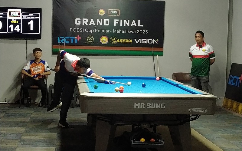 Sempat Tertinggal, Ahmad Fauzan Rebut Match 1 Grand Final POBSI Cup 2023