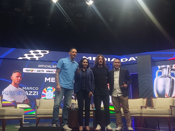 Carles Puyol dan Marco Materazzi Hadir di Media Day Menuju Euro 2024