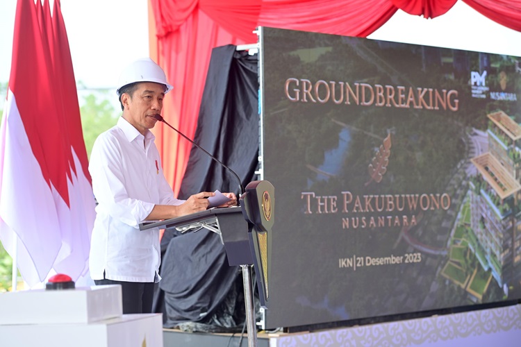 Presiden Jokowi Groundbreaking Apartemen Berkonsep Hijau di IKN Senilai Rp1 Triliun