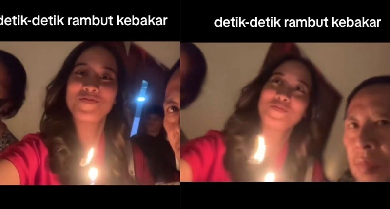 Viral Kejadian Apes Malam Natal, Rambut Seorang Perempuan Terbakar saat Berdoa Khusyuk 