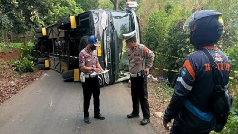 Bus Rombongan Pramuka Terguling di Sumedang, Ini Identitas 14 Siswa MAN Ciamis Korban Luka