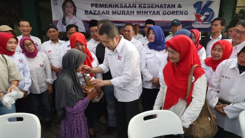 Partai Perindo Gelar Bakti Sosial Bazar Murah di Sidoarjo, Dihadiri Hary Tanoesoedibjo