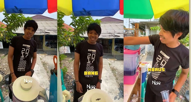 Viral Penjual Es Cappucino Mirip Atta Halilintar, Komentar Netizen Bikin Ngakak