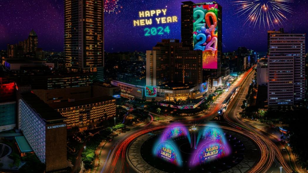 500 Drone Mapping Bakal Ramaikan Malam Pergantian Tahun Baru di Bundaran HI