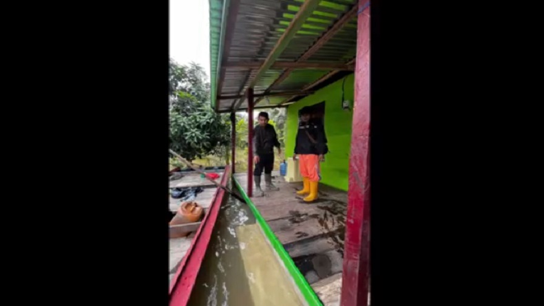 Banjir di Labusel Makan Korban Jiwa, Bayi 1 Tahun Tenggelam di Bawah Rumah Panggung