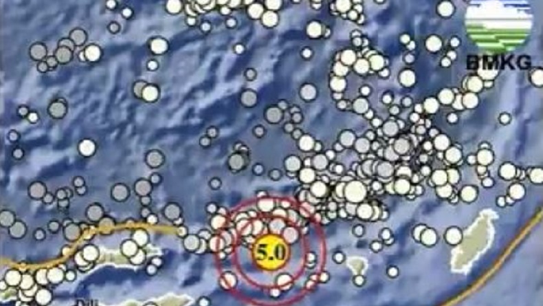 Gempa Terkini Magnitudo 5,0 Guncang Maluku Barat Daya, Tidak Berpotensi Tsunami