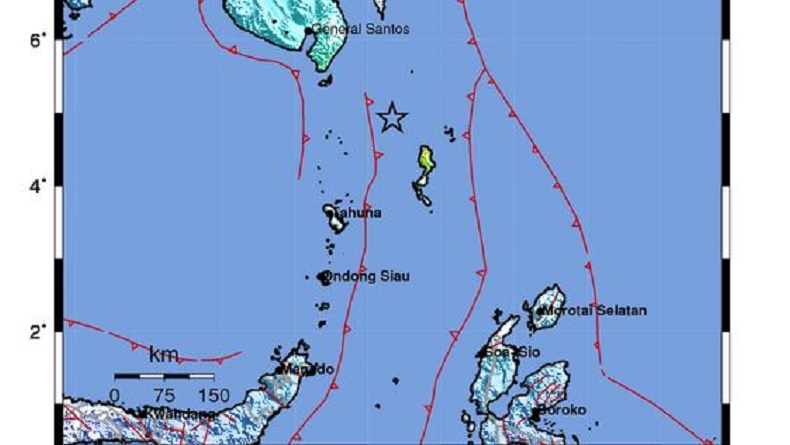Sulut Diguncang 2 Kali Gempa Bumi Pagi Ini, Berkekuatan M4,8 hingga M7,0