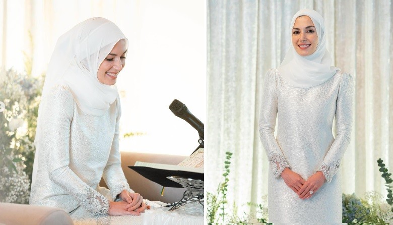 Anisha Rosnah Kenakan Baju Kurung Khas Brunei Darussalam saat Upacara Khatam Al-Quran