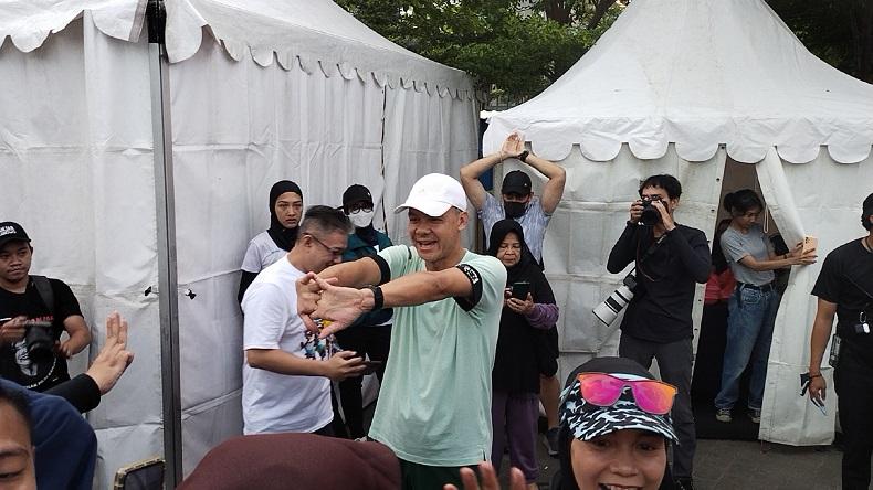Ganjar dan Sandiaga Uno Lari Pagi Bertajuk PENGUIN SeliweRUN, Gandeng Pelaku UMKM