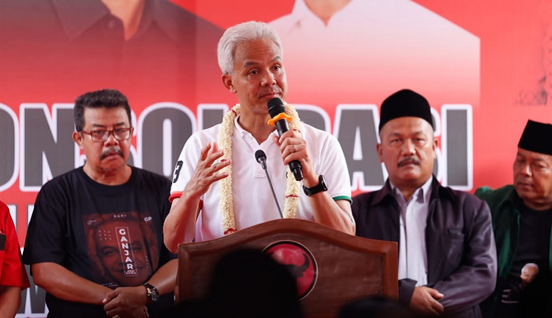 Ganjar Bakar Semangat Pendukung jelang Kampanye Terbuka: Kita Siap Berkeringat untuk Rakyat 