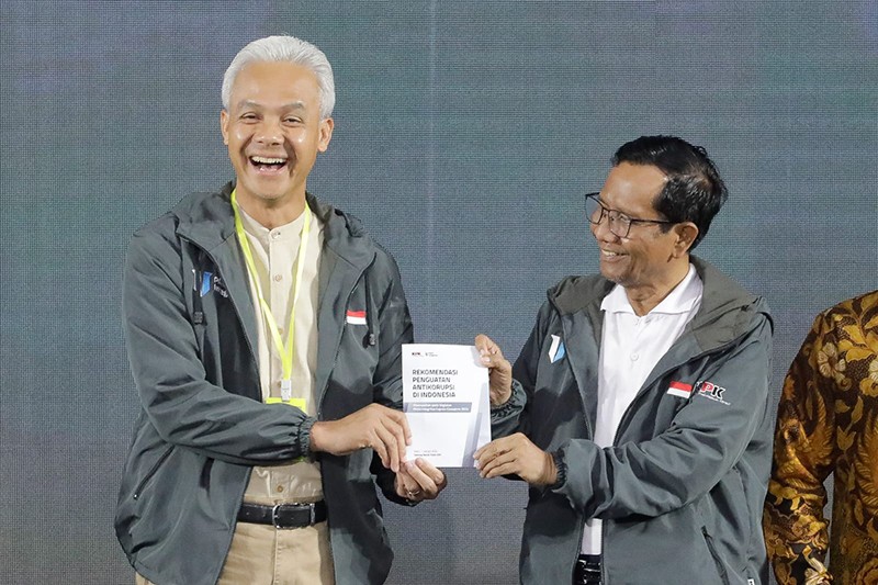 Survei IPE: Elektabilitas Ganjar-Mahfud 35,1 Persen, Lewati Prabowo-Gibran dan Anies-Cak Imin