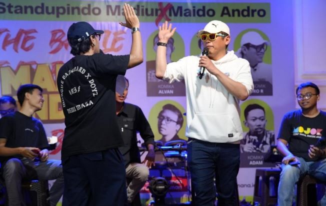 Roasting Andro, Cara Unik Caleg Partai Perindo Andro Rohmana Gaet Pemilih Muda
