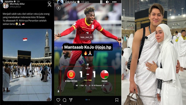 Panjatkan Doa di Mekah, Rizky Billar Girang Timnas Indonesia Lolos 16 Besar Piala Asia 2023