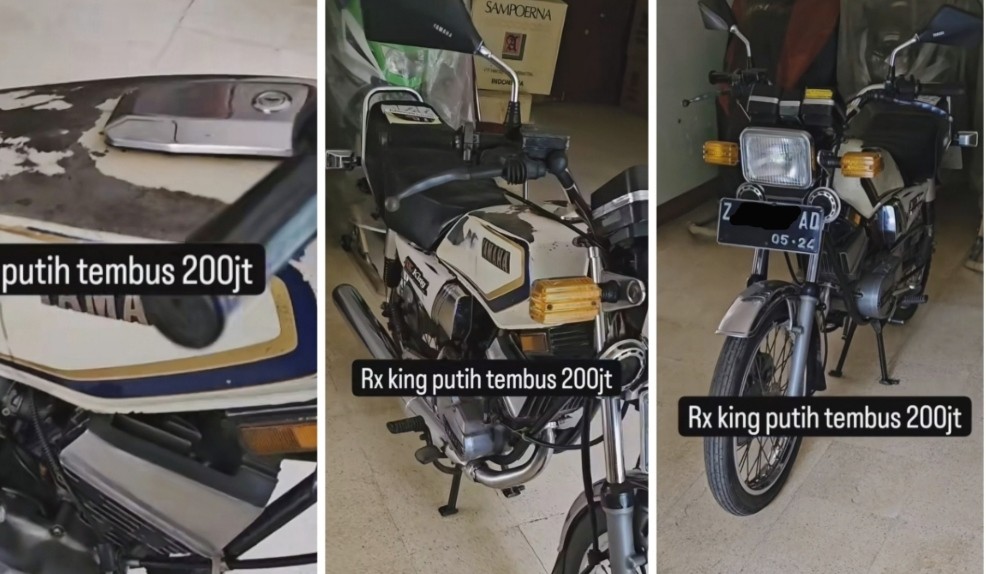 Viral Motor RX King Tua Karatan Dijual Rp200 Juta