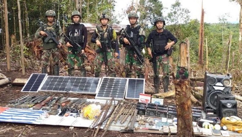 TNI Kuasai Markas KKB Manfred Fatem di Maybrat, Tangkap 2 Simpatisan