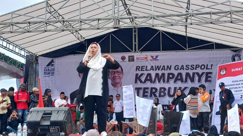 Ikut Kampanye di Lampung Timur, Yenny Wahid Sebut Mahfud MD Sosok Tegas Terhadap Koruptor