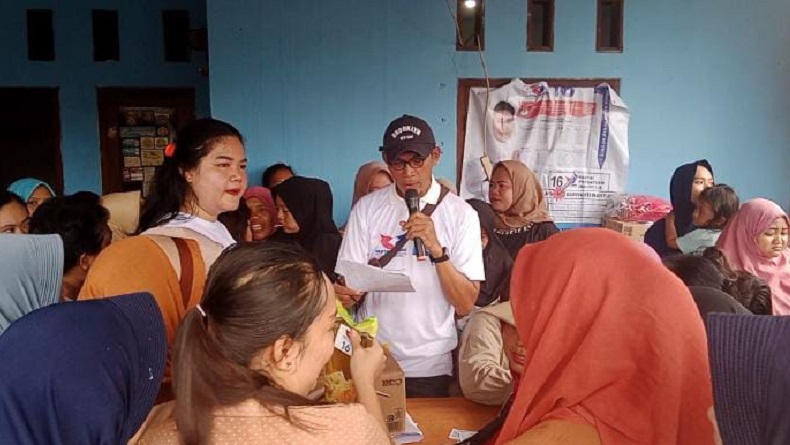 Caleg Perindo Sosialisasikan Pemilu dan Gelar Bazar Murah di Tambun Bekasi