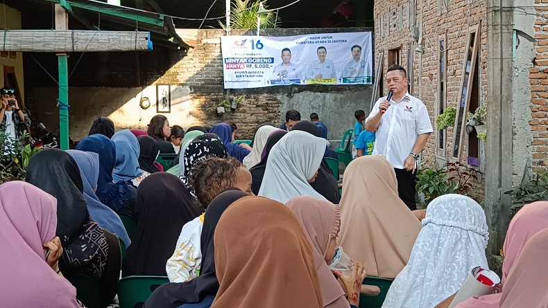 Bazar Murah Caleg Perindo Rudi Zulham di Kota Medan Sediakan 1.000 Paket Minyak Goreng