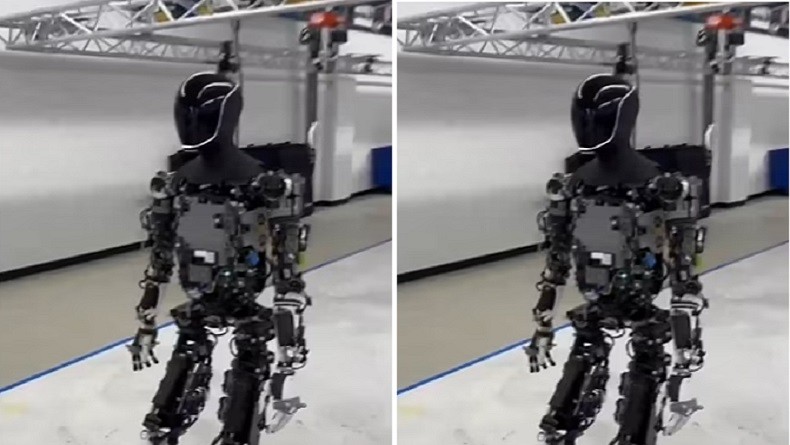 Curi Perhatian! Robot Humanoid Elon Musk Mampu Berjalan Keliling Pabrik 