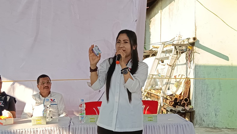 Hadiri Bazar Minyak Goreng Murah, Caleg RR Sasmaya Hati Serap Aspirasi Emak-Emak Deliserdang