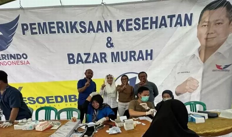 Warga Kresek Tangerang Terima Kasih ke Partai Perindo Bisa Cek Kesehatan Gratis 
