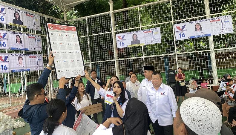 Ini Alasan Caleg Partai Perindo Liliana Turun Langsung ke Masyarakat Sosialisasikan Kertas Suara Pemilu