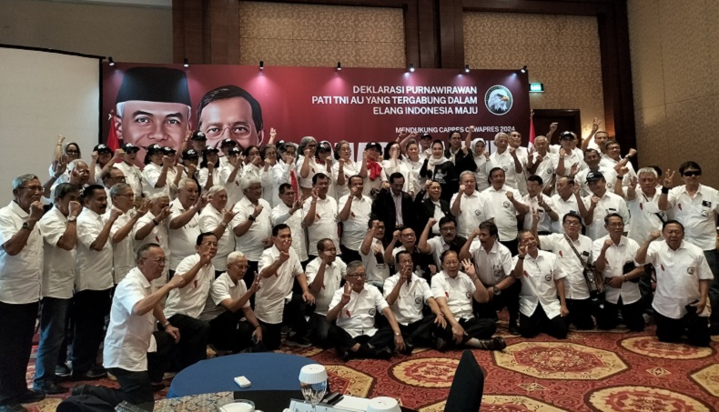 Ratusan Purnawirawan TNI AU Deklarasi Dukung Ganjar-Mahfud di Pilpres 2024