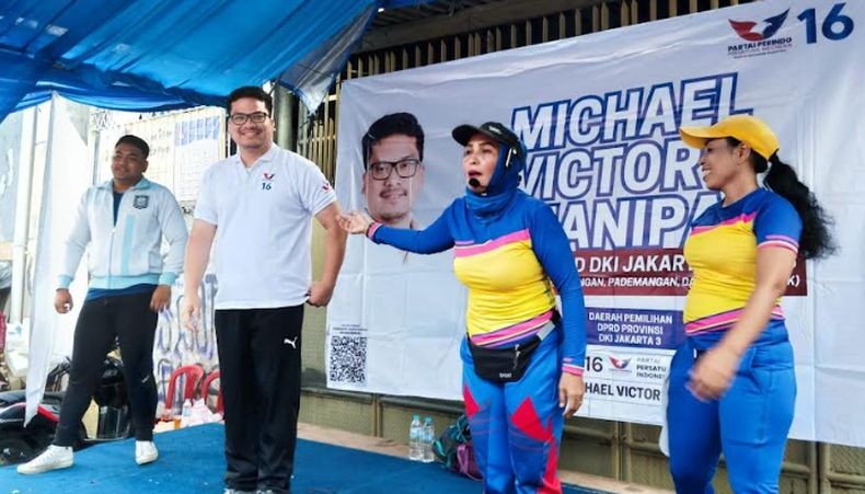 Temui Warga Pejagalan, Caleg Perindo Michael Sianipar Bertekad Perjuangkan Ekonomi Rakyat