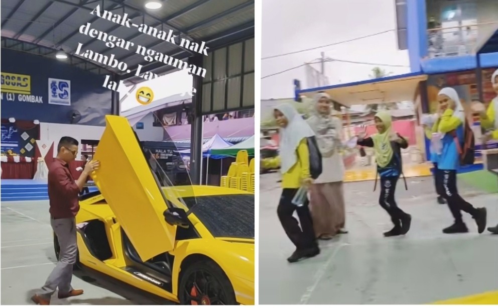 Heboh, Guru Pamer Mobil Lamborghini Seharga Rp22 Miliar di Sekolah saat Perpisahan