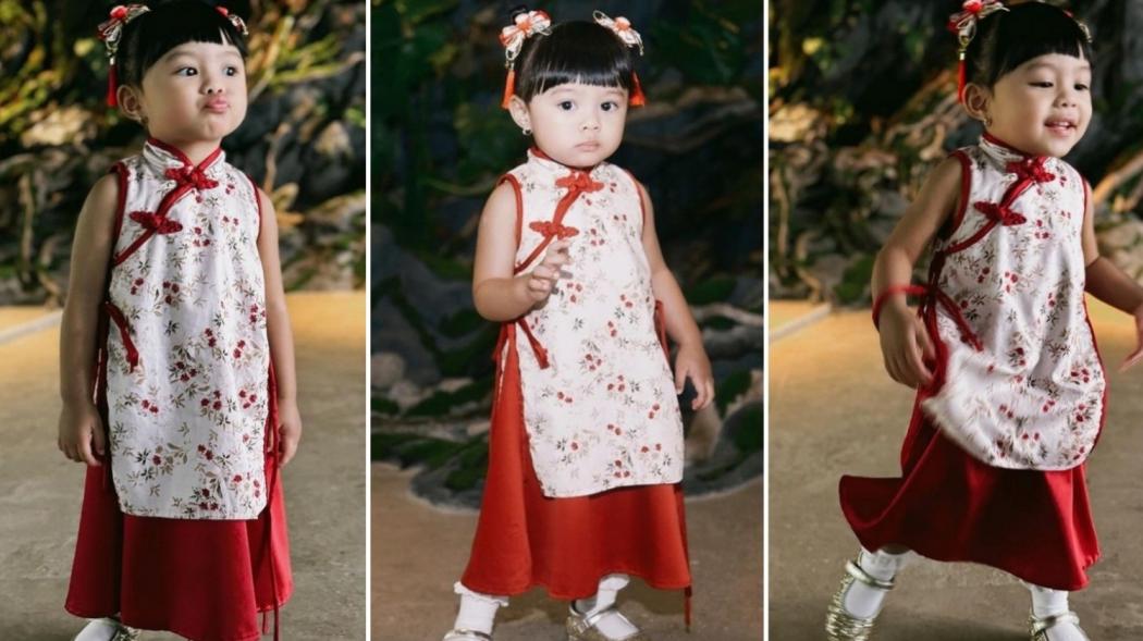 4 Potret Ameena Pakai Cheongsam, Netizen Gemas: Ling Ling Cantik!