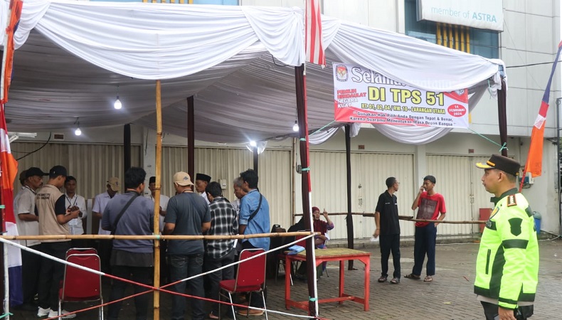 Sempat Banjir, Pemungutan Suara di 2 TPS Ciledug Dilanjutkan