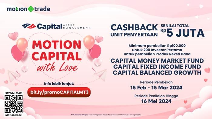 Yuk Cek Kado Valentine dari Capital Asset Management, Ada Total 5 Juta Rupiah di MotionTrade!