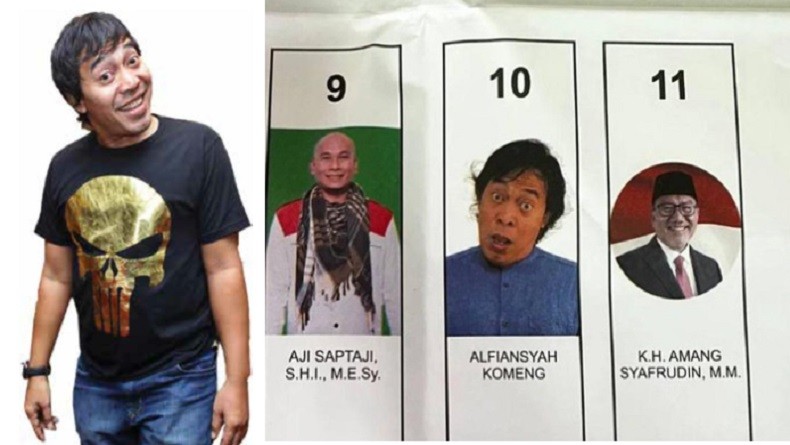 Perolehan Suara Komeng Tak Terbendung, Tembus 1,8 Juta Kalahkan Partai