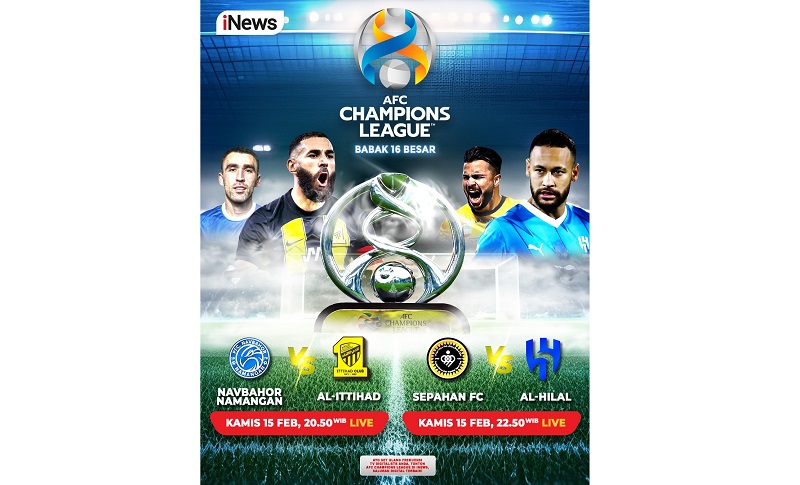 Navbahor Vs Al Ittihad di 16 Besar Liga Champions Asia Malam Ini, Live iNews
