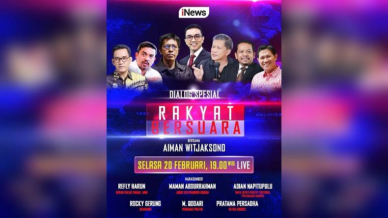 Saksikan Dialog Spesial: Rakyat Bersuara, Bongkar Kecurangan Pemilu 2024 Bersama Aiman di iNews Besok Malam