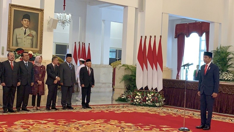 Presiden Jokowi Lantik Hadi Tjahjanto Jadi Menko Polhukam, AHY Menteri ATR